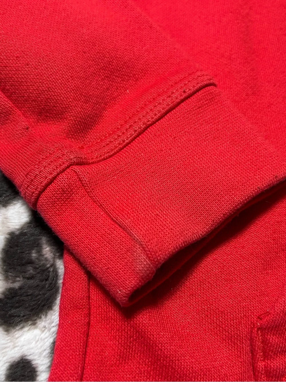 Nike Kids Red Sweatshirt Hoodie - Black Logo